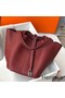 Hermes Picotin Lock 22 Bag In Bordeaux Clemence Leather Replica
