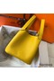 Hermes Picotin Lock 22 Bag In Yellow Clemence Leather Replica