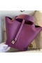Hermes Picotin Lock 22 Handmade Bag in Anemone Clemence Leather Replica