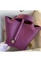 Hermes Picotin Lock 22 Handmade Bag in Anemone Clemence Leather Replica