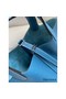 Hermes Picotin Lock 22 Handmade Bag in Blue Jean Clemence Leather Replica