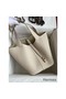 Hermes Picotin Lock 22 Handmade Bag in Craie Clemence Leather Replica