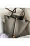 Hermes Picotin Lock 22 Handmade Bag in Etain Clemence Leather Replica