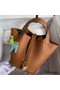 Hermes Picotin Lock 22 Handmade Bag in Gold Clemence Leather Replica