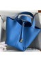 Hermes Picotin Lock 22 Handmade Bag in Mykonos Clemence Leather Replica