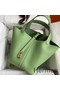 Hermes Picotin Lock 22 Handmade Bag in Vert Criquet Clemence Leather Replica