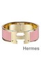 Hermes Pink Enamel Clic Clac H PM Bracelet Replica