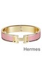 Hermes Pink Enamel Clic H PM Bracelet Replica
