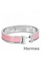 Hermes Pink Enamel Clic H PM Bracelet Replica