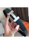 Hermes Quizz 32mm Reversible Belt In Blue Clemence Leather Replica