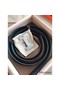 Hermes Quizz 32mm Reversible Belt In Blue Clemence Leather Replica