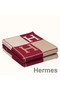 Hermes Red Avalon III Throw Blanket Replica