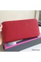 Hermes Red Clemence Azap Zipped Wallet Replica