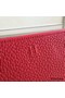 Hermes Red Clemence Azap Zipped Wallet Replica