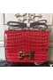 Hermes Red Constance MM 24cm Crocodile Bag Replica