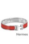 Hermes Red Enamel Clic H PM Bracelet Replica