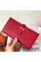 Hermes Red Epsom Bearn Gusset Wallet Replica