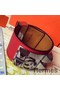 Hermes Red Epsom Collier de Chien Bracelet Size S Replica
