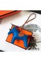 Hermes Rodeo Horse Bag Charm In Blue/Camarel/Ruby Leather Replica