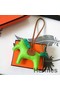 Hermes Rodeo Horse Bag Charm In Fruit Green/Camarel/Green Leather Replica