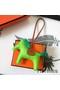 Hermes Rodeo Horse Bag Charm In Fruit Green/Camarel/Green Leather Replica