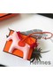 Hermes Rodeo Horse Bag Charm In Light Pink/Orange/Red Leather Replica