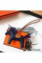 Hermes Rodeo Horse Bag Charm In Navy/Camarel/Purple Leather Replica