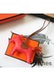 Hermes Rodeo Horse Bag Charm In Piment/Camarel/Orange Leather Replica