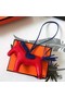 Hermes Rodeo Horse Bag Charm In Red/Blue Leather Replica