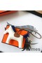 Hermes Rodeo Horse Bag Charm In Rose Red/Camarel/Ruby Leather Replica