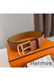 Hermes Romain 35MM Belt in Gold Clemence Leather Replica