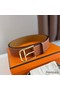 Hermes Romain 35MM Belt in Gold Clemence Leather Replica