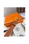 Hermes Romain 35MM Belt in Gold Clemence Leather Replica