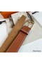 Hermes Romain 35MM Belt in Gold Clemence Leather Replica