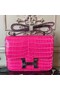 Hermes Rose Red Constance MM 24cm Crocodile Bag Replica
