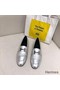 Hermes Royal Loafers In Silver Metallic Lambskin Replica
