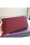 Hermes Ruby Clemence Azap Zipped Wallet Replica