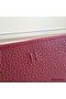 Hermes Ruby Clemence Azap Zipped Wallet Replica