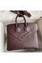 Hermes Shadow Birkin 25 Limited Edition Bag In Chocolat Swift Calfskin Replica