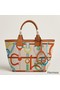 Hermes Steeple 25 Bag in H Plume Canvas with Clic Clac Panoplie Equestre Replica