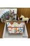 Hermes Steeple 25 Bag in H Plume Canvas with Clic Clac Panoplie Equestre Replica