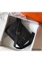 Hermes Steve 35 Messenger Bag In Black Clemence Calfskin Replica