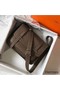 Hermes Steve 35 Messenger Bag In Taupe Clemence Calfskin Replica