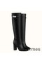 Hermes Story Boots In Black Calfskin Leather Replica