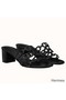 Hermes Tandem Sandals In Black Lambskin Replica