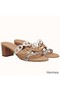 Hermes Tandem Sandals In Multicolour Lambskin Replica