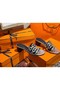 Hermes Tandem Sandals In Silver Metallic Calfskin Replica