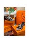 Hermes Tandem Sandals In Silver Metallic Calfskin Replica