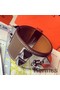 Hermes Taupe Epsom Collier de Chien Bracelet Size S Replica