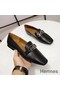 Hermes Time Loafers In Black Goatskin Replica